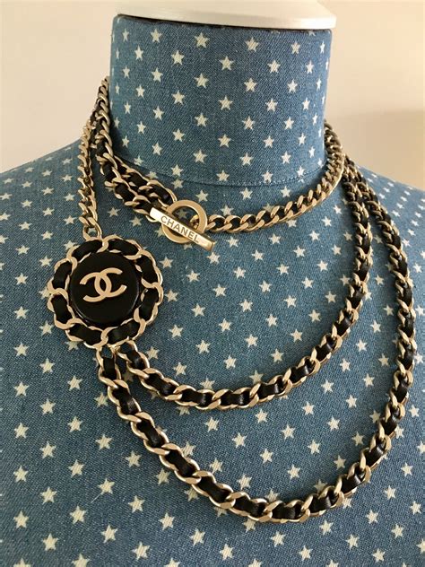 chanel necklace cloth|Chanel necklace online shop.